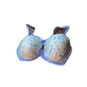 Victoria Secret womens Purple Dream Angels Lined Demi Buste Double Bra! 36D
